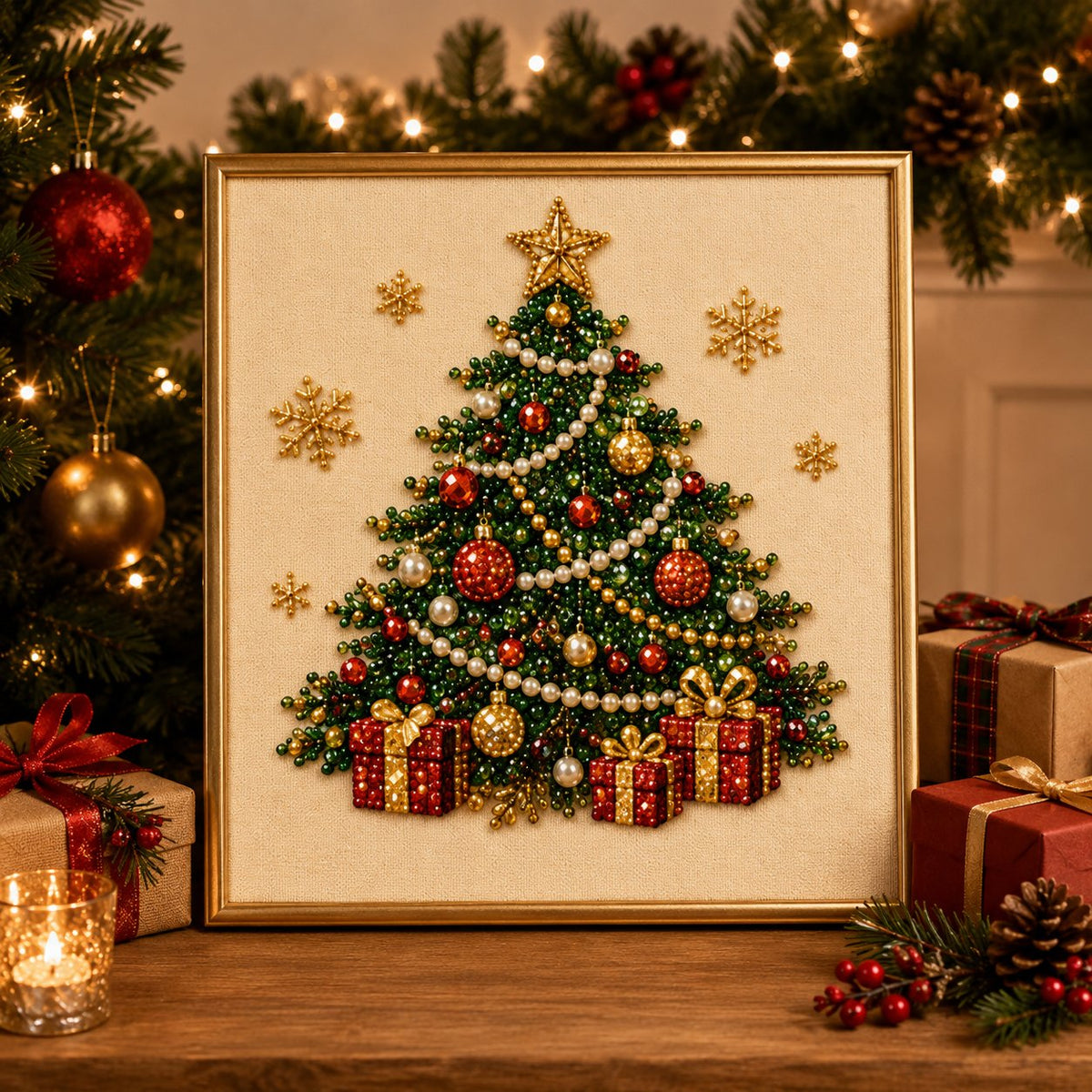 ๐จ๐DIY Christmas Pearl Diamond Painting Art Kit