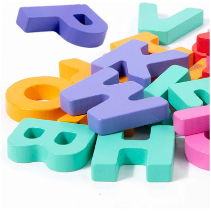 🔠🔥Wooden Alphabet Animal Matching Toy – 26-Piece Letter Recognition Learning Set For Toddlers