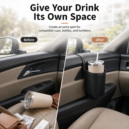 🥤 Car Door Cup Holder & Multi-Purpose Storage Pocket
