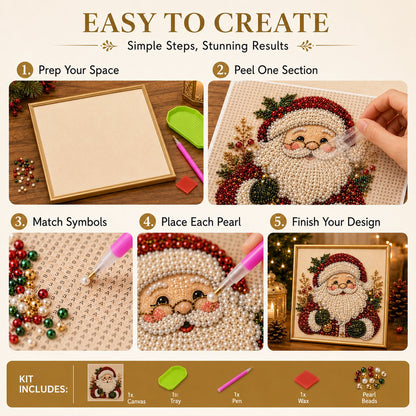 🎨💎DIY Christmas Pearl Diamond Painting Art Kit