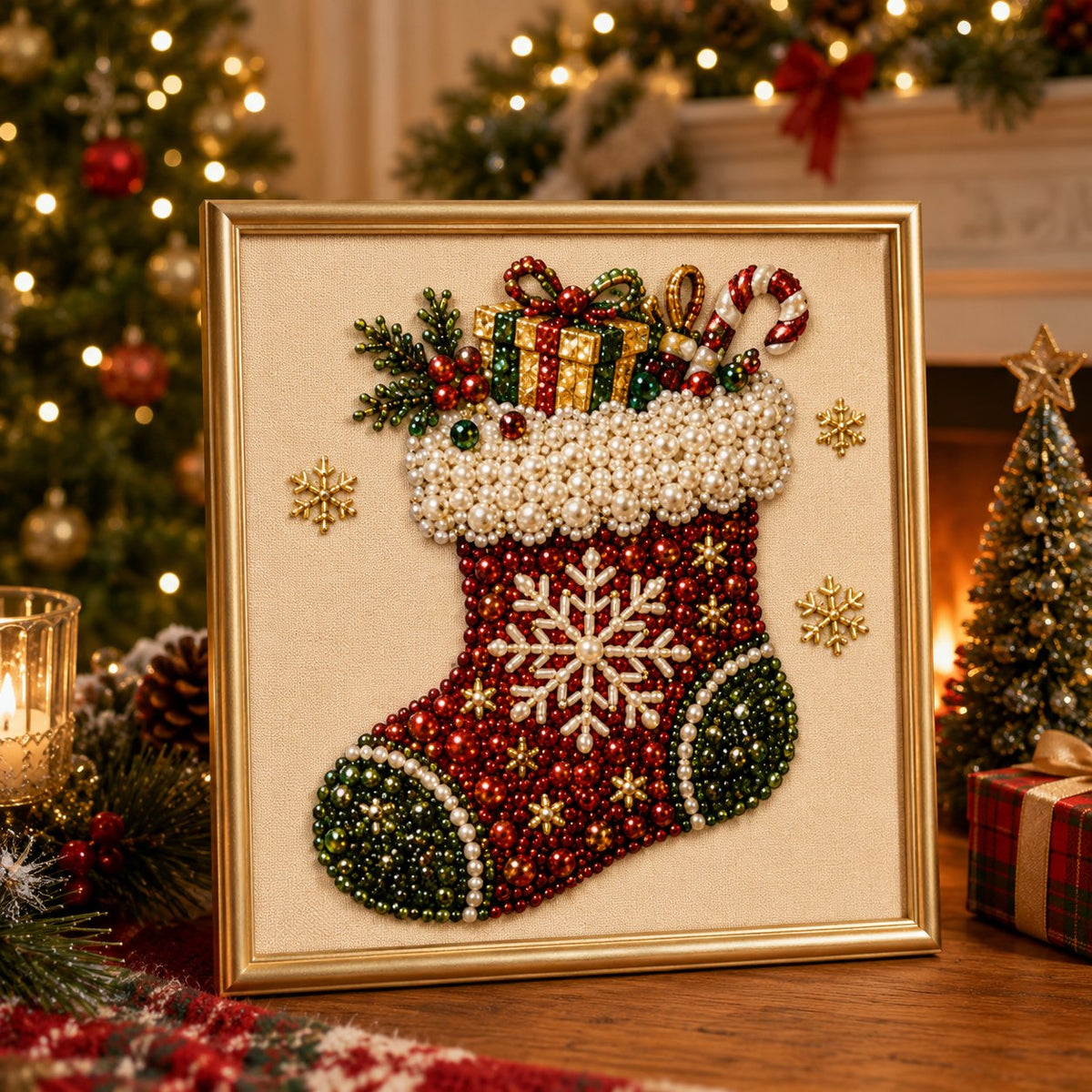 🎨💎DIY Christmas Pearl Diamond Painting Art Kit