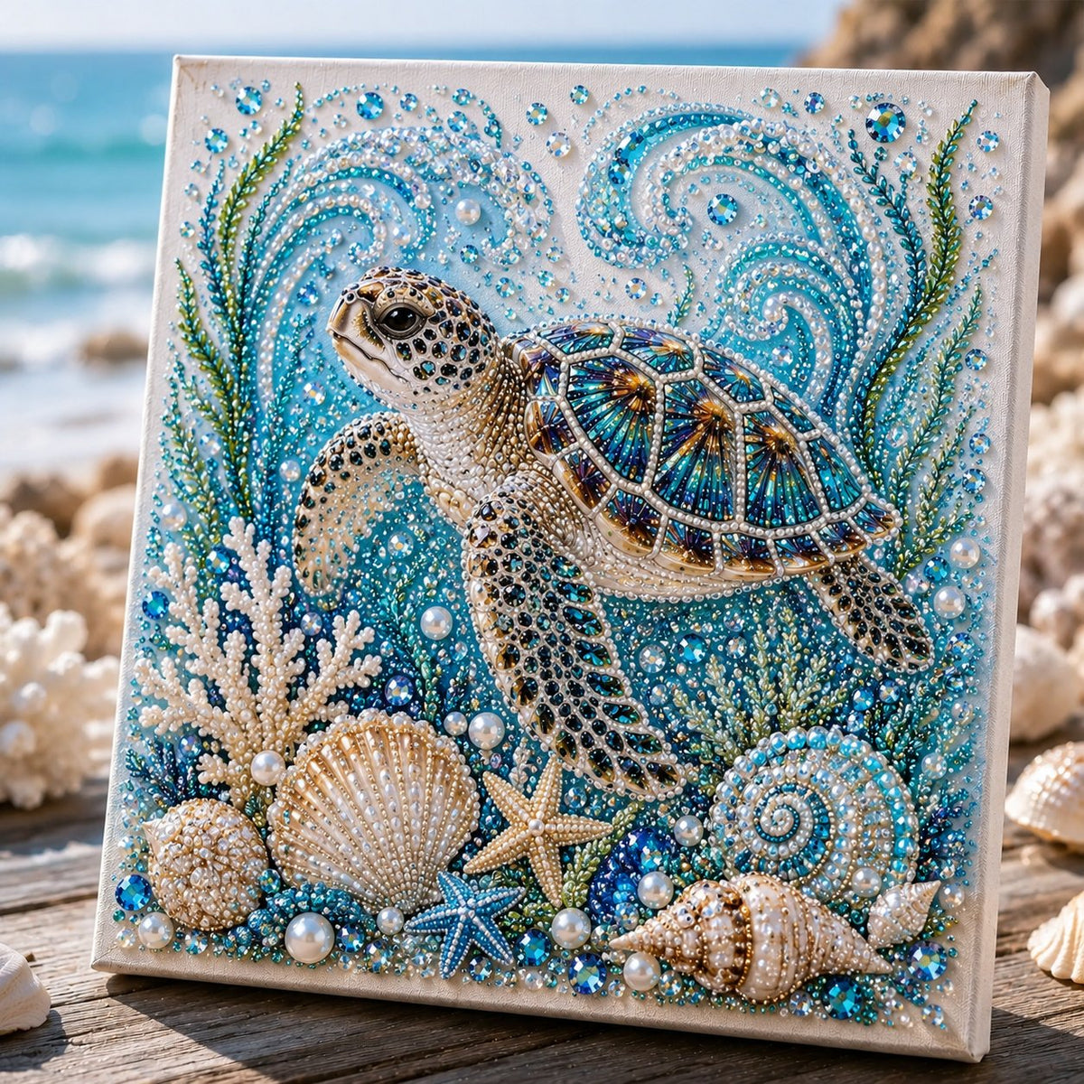 🌊 Ocean Theme Pearl Art DIY Kit