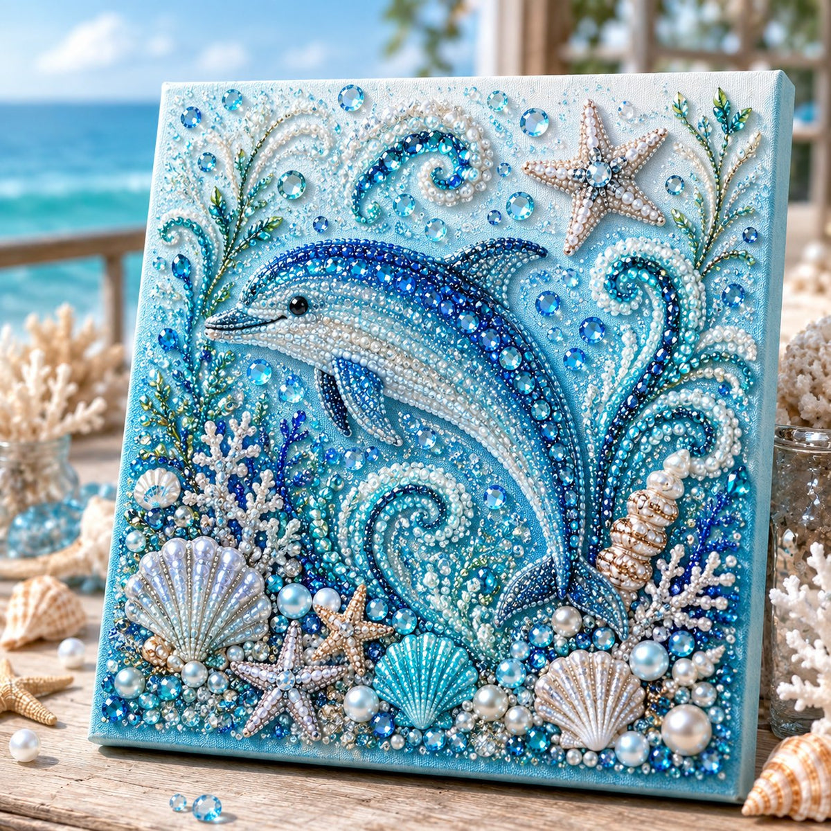 🌊 Ocean Theme Pearl Art DIY Kit