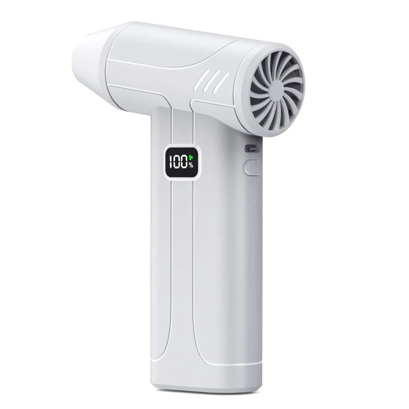 100,000 RPM Rechargeable Cordless Air Duster With LED Light & Battery Display