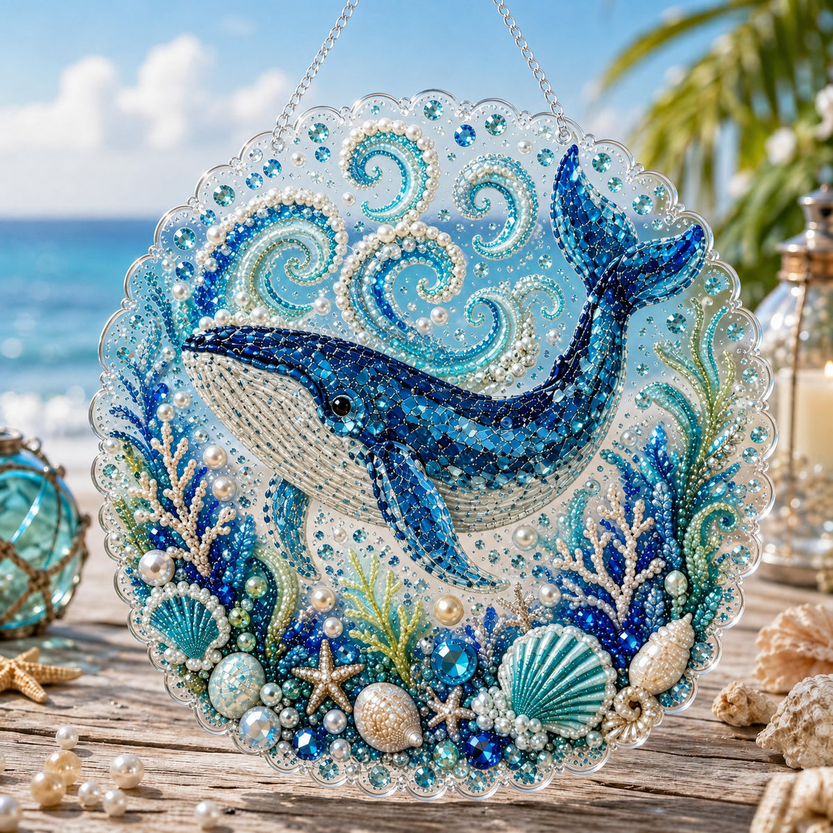 🌊✨Ocean Pearl Art DIY Hanging Ornament Kit