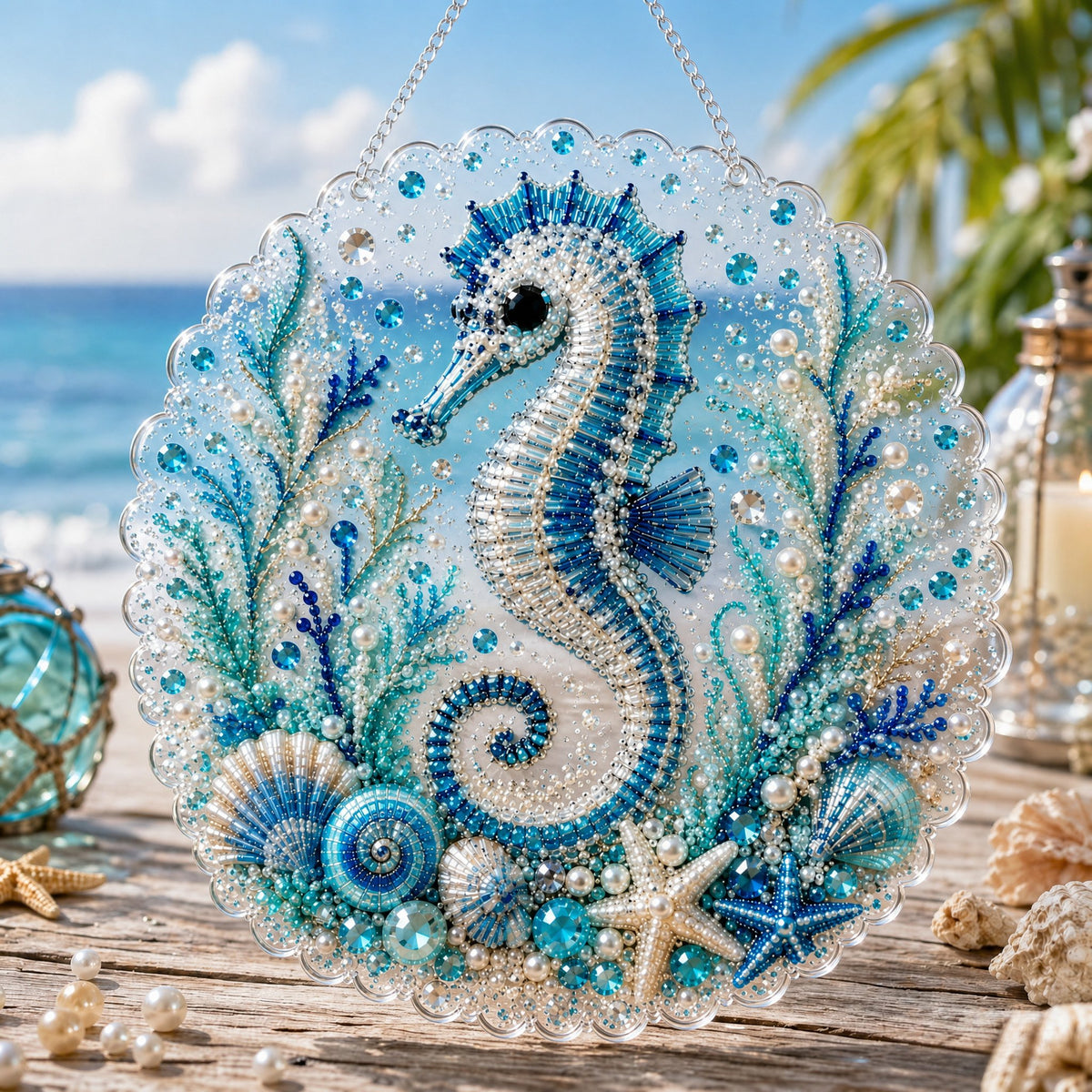 🌊✨Ocean Pearl Art DIY Hanging Ornament Kit