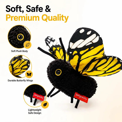 Interactive Electric Butterfly & Bluebird Cat Toy – 3 Flying Modes USB Rechargeable Teaser